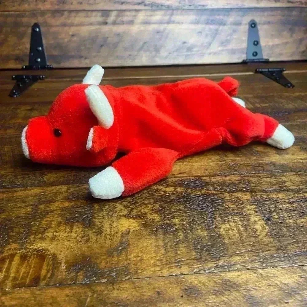 Ty Original Beanie Baby SNORT THE BULL 1995 Retired NO Ear Tag - Picture 2 of 8
